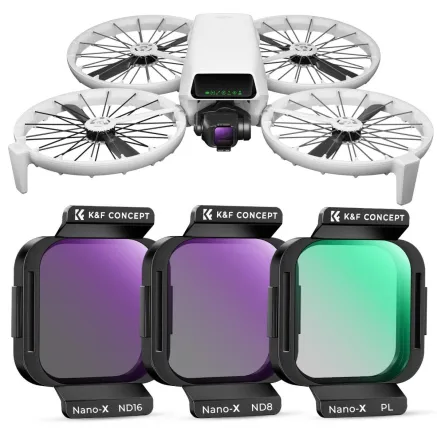 K&F Concept K&F DJI Flip Фильтр 3PCS CPL ND8 ND16