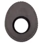 Eyecushion OVAL M Microfiber Grey - Soft microfiber eyecushion for professional 