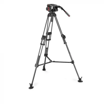 Manfrotto 509 Video Galva ar 645 Fast Twin Oglekļa Statīvu