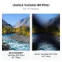 K&F Concept 46MM XV40 Nano-X Variable ND Filter ND8ND128
