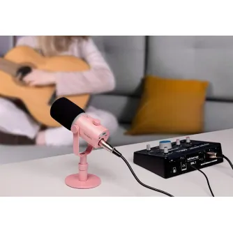 Feelworld PM1 dynamic microphone pink