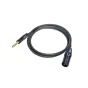 Infinitek L-2E5 microphone cable 4,6mm, XLR(M) / JACK TRS (M) 0,5 m, BLK
