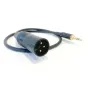 Infinitek L-2E5 microphone cable 4,6mm, XLR(M) / JACK 3,5mm TRS (M) 0,3 m, BLK