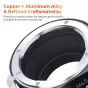 K&F Concept NIK-M4/3 Adapter - Augsta precizitāte Nikon AI F objektīviem