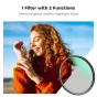 K&F Concept 52MM Multi-functional CPL+Black Mist 1/4 filtrs