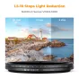 K&F Concept 52MM ND3-1000 Ultra-Plāns Mainīgais ND Filtrs