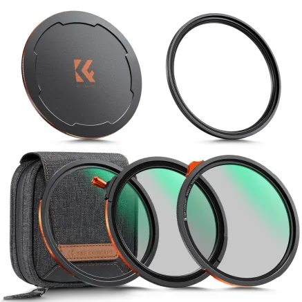 K&F Concept 77MM Nano-X Magnetic Filter Kit CPL+ND3-32+Black Mist 1/4