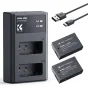 K&F Concept K&F LP-E17 1250mAh Divu Akumulatoru Lādētājs