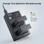 K&F Concept K&F LP-E17 1250mAh Двойное Зарядное Устройство
