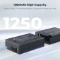 K&F Concept K&F LP-E17 1250mAh Divu Akumulatoru Lādētājs