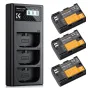 K&F Concept K&F LP-E6NH KF28.0039V1 Kameras Akumulators 2250mAh 3-paku Lādētājs