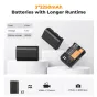 K&F Concept K&F LP-E6NH KF28.0039V1 Kameras Akumulators 2250mAh 3-paku Lādētājs