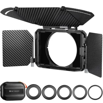 K&F Concept K&F Matte Box Kit Pro - 2 objektīvu rāmji un 67/72/77/82/95mm adapte