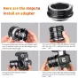 K&F Pentax K uz Canon EOS R Adapteris