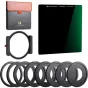 K&F Concept K&F SN25T1 SQ Filter Kit, 100*100*2MM Square Coated ND1000 Filter, Optics Glass, HD, Waterproof