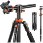 K&F Concept K&F T255A4+BH-28L Alumīnija Video Kameras Statīvs