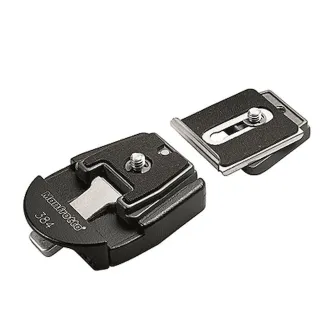 Manfrotto 384 Dove Tail Plate Adapter - 170g aluminum quick-release system