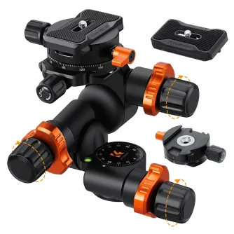 K&F Concept KF31.127 Three-dimensional gear head 360 panoramic