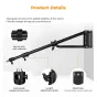 K&F Concept K&F Wall Mount Triangle Boom Arm 180cm