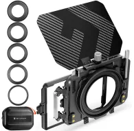 K&F Concept Matte Box Kit 5pcs Adapter Rings 67/72/77/82/95mm 2 Filter FramesK&F Concept Matte Box Kit 5pcs Adapter Rings 67/72/77/82/95mm 2 Filter Frames