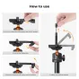 K&F Concept MS08 - Lightweight tripod and selfie stick, 157.8cm height, 3kg 