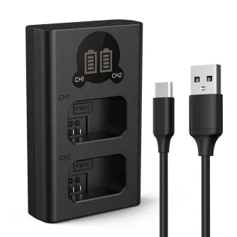 K&F CONCEPT NP-BX1 Двойное LED Дисплей Зарядное Устройство
