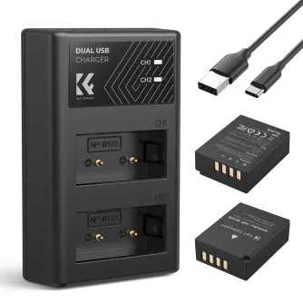 K&F Concept NP-W126 1300mAh Divu Akumulatoru Komplekts