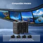 K&F Concept Nikon EN-EL14 Akumulators 1050mAh 3-Pack Lādētājs