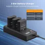K&F Concept Nikon EN-EL14 Akumulators 1050mAh 3-Pack Lādētājs