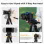 K&F Concept S254A3+BV0 Tripod - Lightweight, adjustable from 19 to 68 cm, supports 