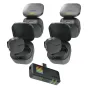Kateluo Smove 4 - 4-channel wireless microphone system, 150m range, noise reduct