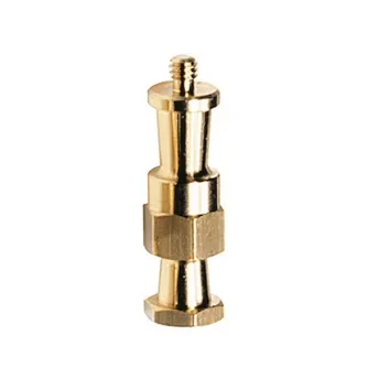 Manfrotto 036-14 Lighting Stud 1/4 - Compact brass adapter with 1/4-20 thread