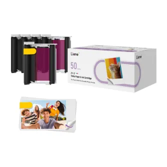 Liene 2x3 Photo Paper 50 sheets + 5 ink cartridges