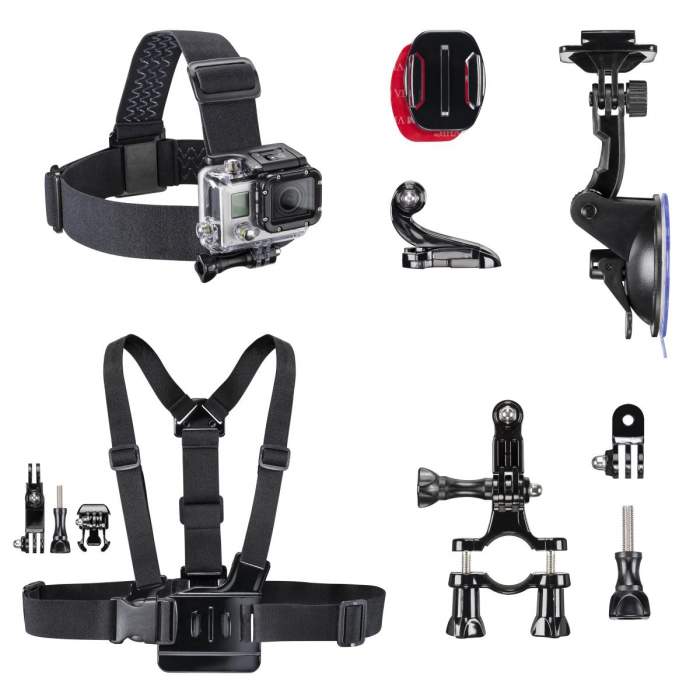 Sporta kameru aksesuāri - mantona GoPro accessories set mix I 20475 - ātri pasūtīt no ražotāja