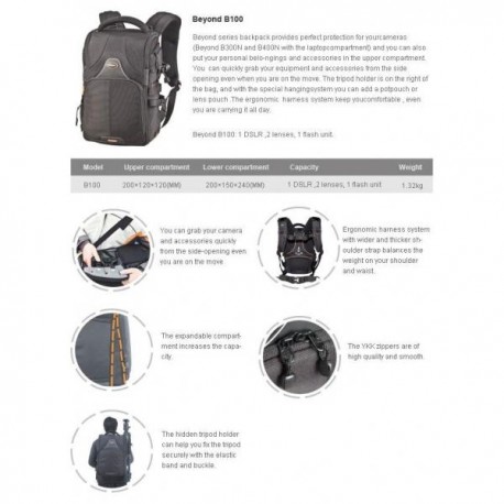Рюкзаки - Benro Beyond B100 фото рюкзак - быстрый заказ от производителя