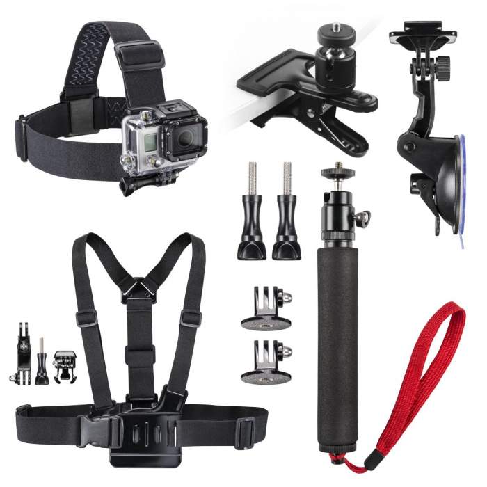 Accessories for Action Cameras - mantona GoPro accsesories set mix II - quick order from manufacturer