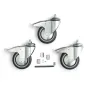 Manfrotto 104G Wheel Set 100mm with Brakes