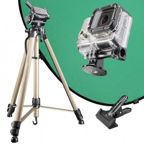 Action kameru aksesuāri - mantona Green Screen Set for GoPro 20521 - ātri pasūtīt no ražotāja