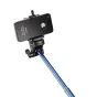 Sporta kameru aksesuāri - mantona hand tripod Selfy blue for GoPro etc. 20534 - ātri pasūtīt no ražotāja