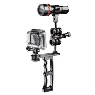 Accessories for Action Cameras - walimex pro LED Scuuba 860 handle ALU for GoPro - quick order from manufacturer