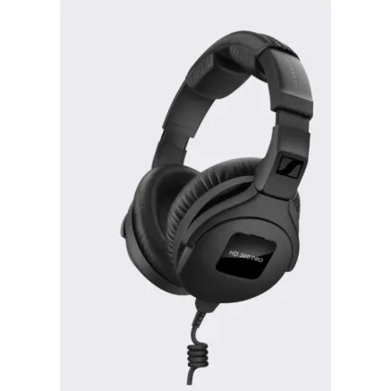 Sennheiser HD 300 PRO Headphones Over Ear Wired Black Foldable