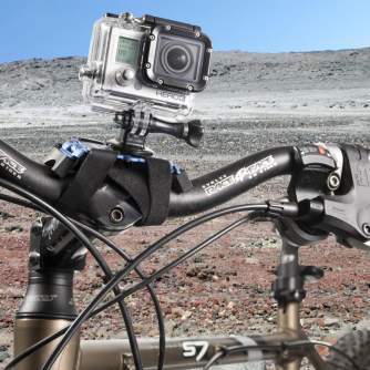 Sporta kameru aksesuāri - mantona bicycle fastening, 1/4 inch , blue 20548 - ātri pasūtīt no ražotāja