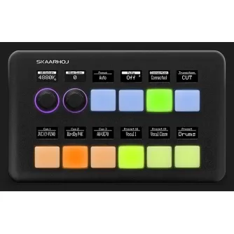Skaarhoj Quick Pad Black - 10 buttons, 2 encoders, PoE powered