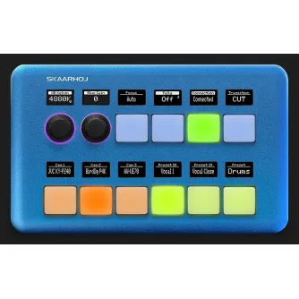 Skaarhoj Quick Pad Blue - 10 buttons, 2 encoders, PoE powered