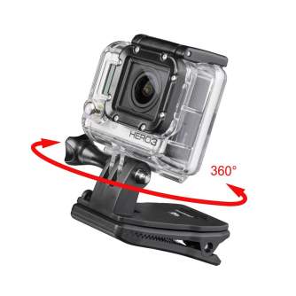 Sporta kameru aksesuāri - mantona fastening clamp 360 for GoPro 20553 - ātri pasūtīt no ražotāja