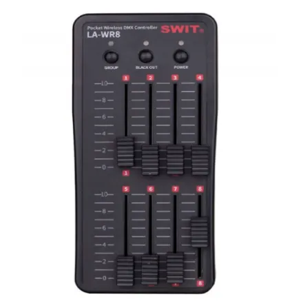 Swit LA-WR8 Tx bezvadu DMX raidītājs