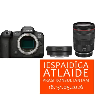 Mirrorless Cameras - Canon EOS R5 RF 24-105mm f4L IS USM Mount Adapter EF EOS R - quick order from manufacturer