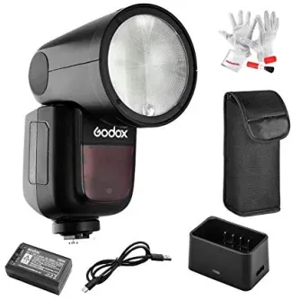 Kameras zibspuldzes - Godox V1 round head flash Canon - ātri pasūtīt no ražotāja Profesionāļu labākā izvēle