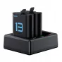Accessories for Action Cameras - TELESIN S0-ECB-07-TGP Charger + 2 Batteries for GoPro HERO 13 - buy today in Master Foto store and with delivery