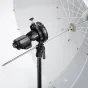 Крепление Godox S3 для вспышек со стандартной Bowens-резьбой и встроенной вспышкой на штативе с большим зонтом-отражателем для студийной фотографии